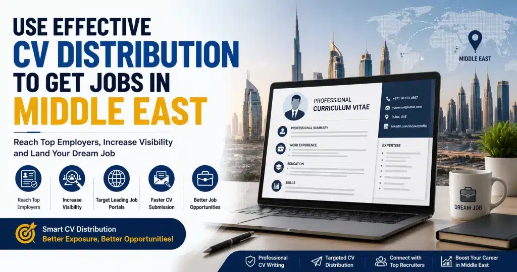 Use Effective CV Distribution to Get Jobs in Middle East and UAE