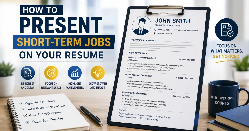 How to Present Short-Term Jobs on Your Resume